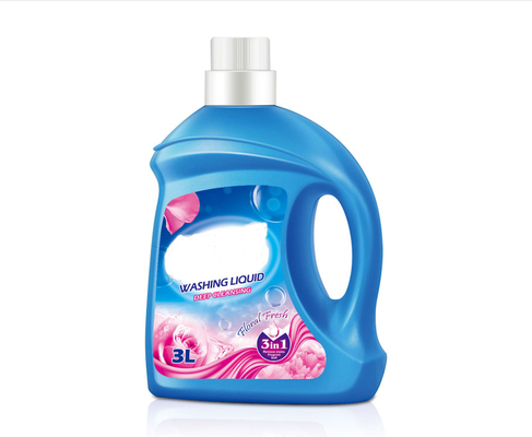 Schonere vloeibare 3L plastic fles herbruikbare HDPE leeg voor waterwasmiddelen Vloeistoffen