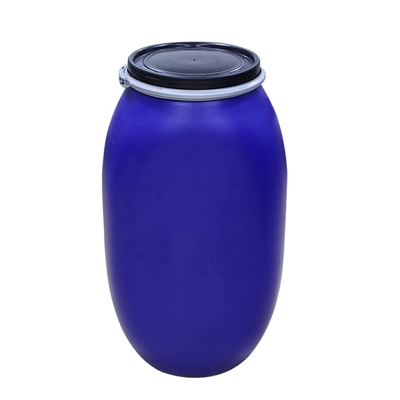 125L chemische Plastic HDPE Open Trommel met de Ring van de Ijzerhoepel 80 Graad