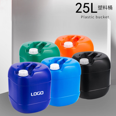 25L vierkante vorm HDPE plastic trommels Chemische verzegelde slag die vierkante emmer vormt