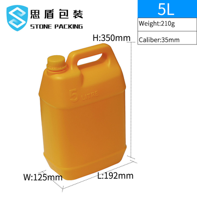 Kaliber 35mm Chemische Vloeibare 5l-HDPE Plastic Lekvrije Container