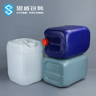Rechthoekige 25 Liter Schroefdop Plastic Trommel 1.35KG ISO9001