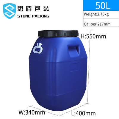 80*47mm 50L Plastic Trommel Plastic Chemische Containers Open met Handvat