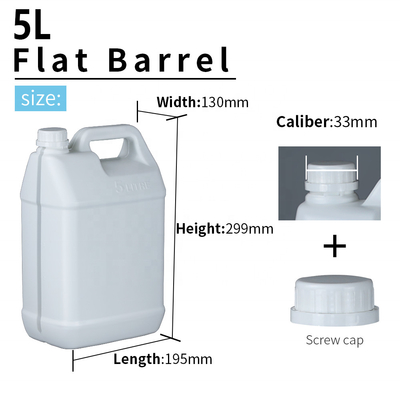 Kaliber 33mm Vierkante HDPE 5 Liter Plastic Trommel