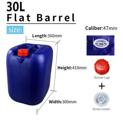 1.5KG de chemische Blauwe Plastic Trommel van 30l met Handvat 360*300*410mm