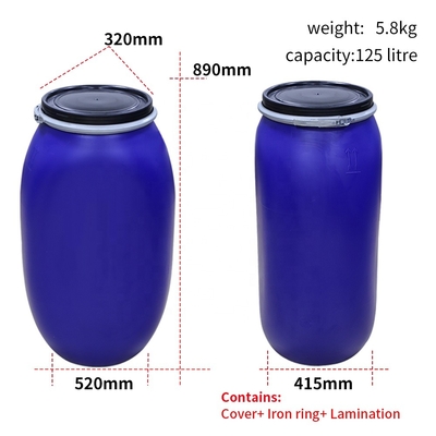 125L ovale Lege Chemische Trommels
