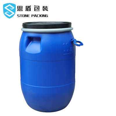 Rond Plastic HDPE 100% 120l Blauw Chemisch Open Vat