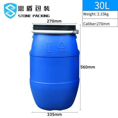 Cilinderhdpe Plastic Container 30l 160l met Ijzerhoepel