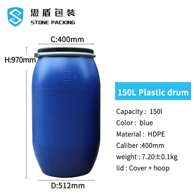 Het sterke Verzegelende HDPE pp Plastic Vat van Metaal Plastic Chemische Containers 150L
