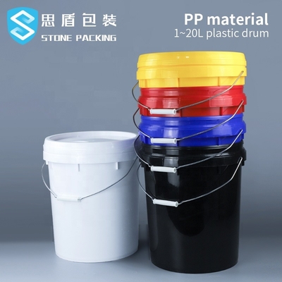 1.1mm Dikte Emmer van de 5 Gallon de Plastic Verf met Handvat 10L 18L 20L