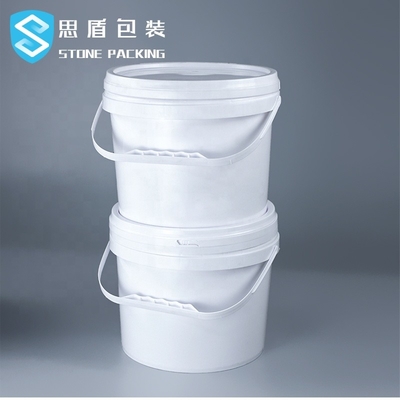 Dia 222mm Witte 5l Chemische Ronde Plastic Containers 360g van pp