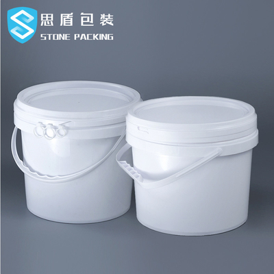 Dia 222mm Witte 5l Chemische Ronde Plastic Containers 360g van pp