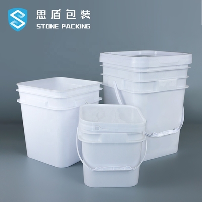 ISO 9001 Witte Emmer 141*103*120mm van 5 Gallon Chemische Containers