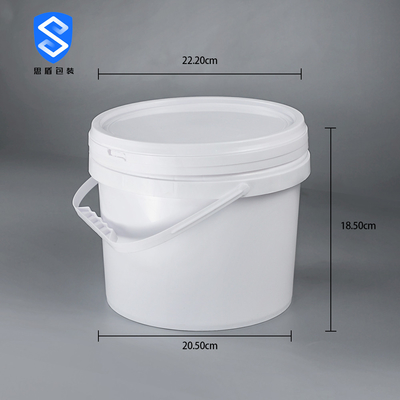 De Witte 5 Gallon van CMYK de Emmer van de 20 Literverf met Gelakte Dekselvlakte
