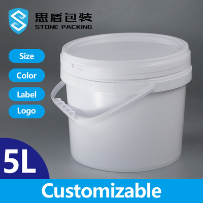 De Witte 5 Gallon van CMYK de Emmer van de 20 Literverf met Gelakte Dekselvlakte