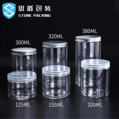 55*65MM HUISDIEREN Plastic Flessen met Schroefdeksel 13g