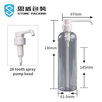 Alcohol 25mm Plastic Lege de Nevelflessen 210*61.5mm van de Watermist