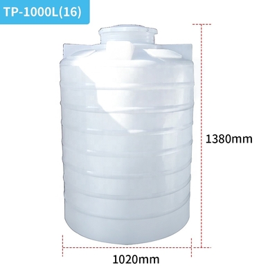 De Cilinder van ISO 9001 buiten Wateropslag 1000 Ltr Watertanks Hoogste Dia 720mm