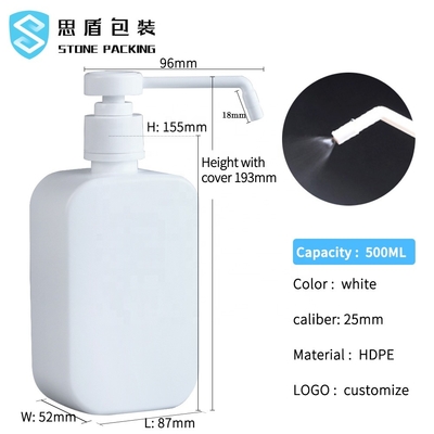 25mm HDPE de Plastic Fles van het Nevel500ml Huisdier met Pomp ISO9001